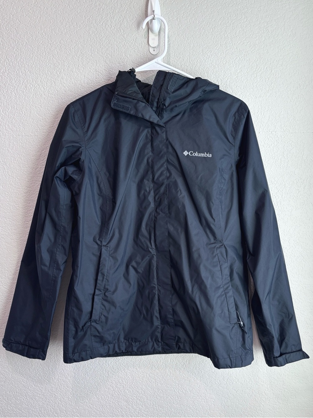 NWOT Columbia Arcadia II Rain Jacket Black Women’s Size Small